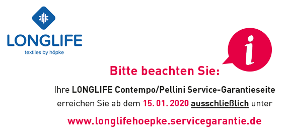 LONGLIFE Contempo/Pellini 5 Jahres-Service-Garantie